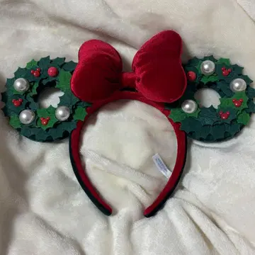 디즈니 2024 크리스마스 머리띠 리스