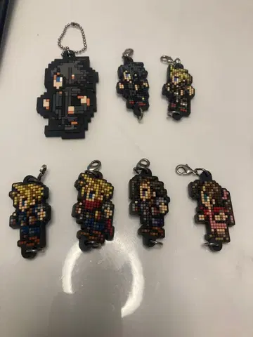 FF 캐릭터 도트 러버 액세서리 7종류