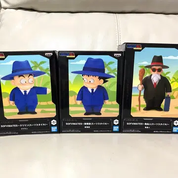 [ 3체 세트 ] 드래곤볼 SOFVIMATES 손오공 크리링 무천도사