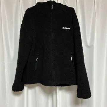 X-LARGE 플리스 자켓 블랙
