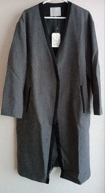 Liyoca 코튼울 카르제 노카라 코트 FREE 차콜 그레이