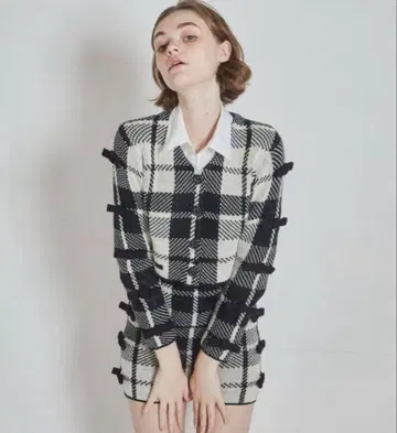 epine 체크 리본 셋업 에피누