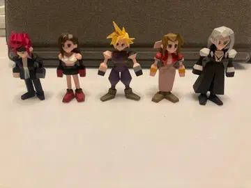 FF7 폴리곤 캐릭터 피규어 5체 세트