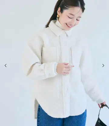 [ 미사용 새상품 ] 푸들 보아 자켓 화이트 M 사이즈