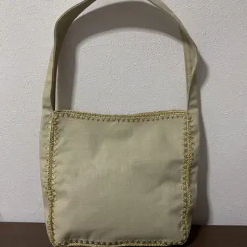 개점 세일 미사용품 새상품급 에네스베 코튼 라메 자수 핸드백 3