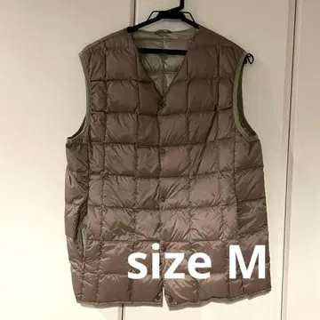 TAION 베이지 라이트 다운 베스트 M