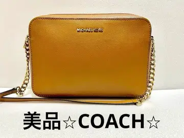 새상품급 마이클코어스 브라운 숄더백 가죽 체인 브라운