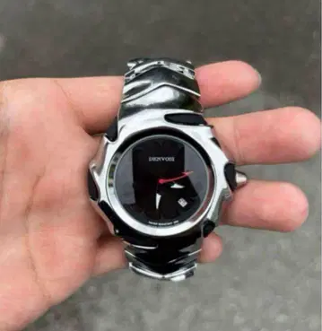 Denyos 아날로그 시계 블랙/실버