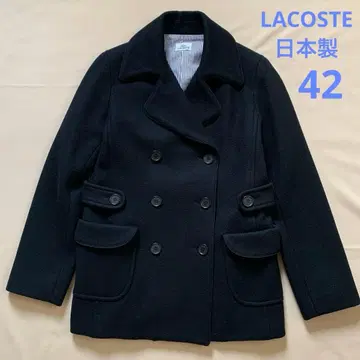 [ LACOSTE ] P 코트 블랙 일본제 42