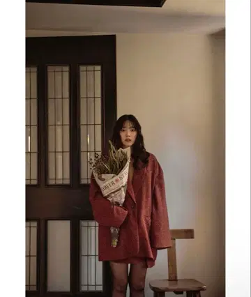 mideal 트위드 오버 자켓 / 트위드 오버 자켓