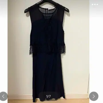 sandro PARIS 슬리브리스 원피스 블랙 사이즈 1