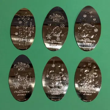 디즈니 수베니어 메달 크리스마스 2025 랜드 시 6종