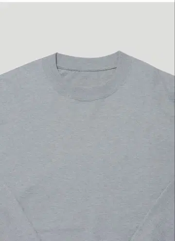 Suvin Supima Tube L/S Tee Heavy 긴팔 그레이