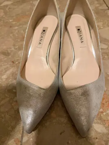 DIANA 실버 펌프스