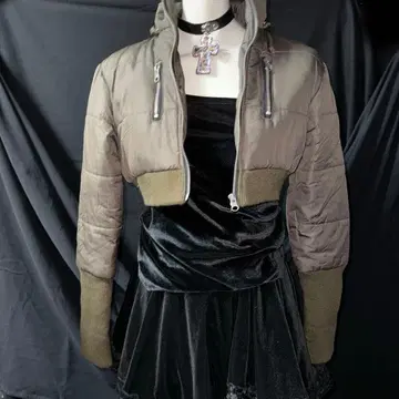 헤이세이 갸루 Y2K 그런지 초단장 자켓