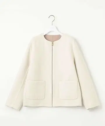 에니시스 숏 리버서블 코트 아이보리 x 라이트 베이지 사이즈 1