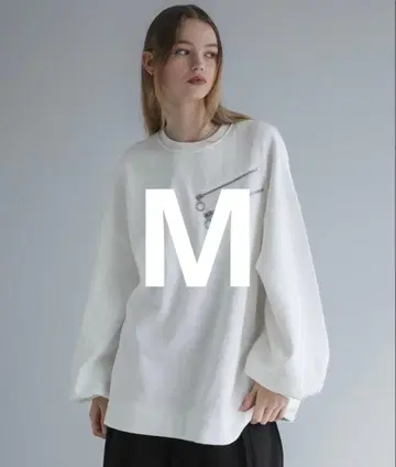 ELLUV/더블 슬래시 지퍼 헤비 웨이트 속기모 오버 맨투맨