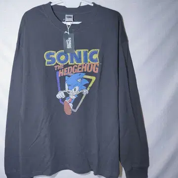 새상품 롱T XL 소닉 더 헤지혹 세가 대시 게임 긴팔 티셔츠