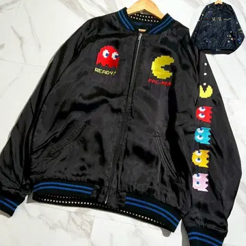 새상품급 PAC MAN 팩맨 몬스터 리버서블 스카잔 XL 블랙