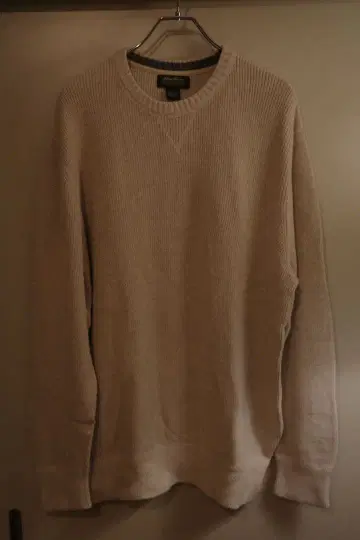 Eddie Bauer 베이지 리브 스웨터 XL