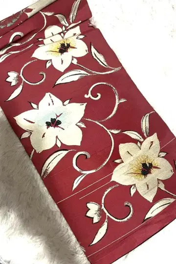 앤티크 오비 옷감 꽃