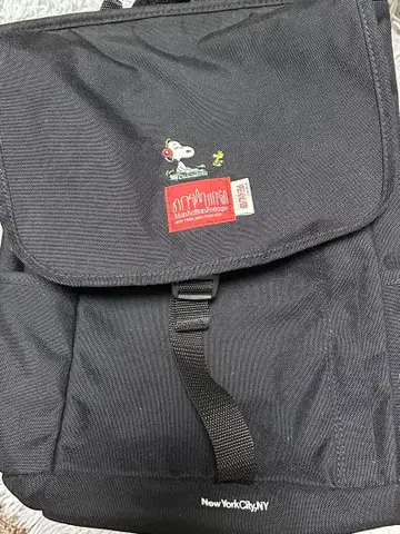 맨해튼 포티지 스누피 콜라보 블랙 럭색