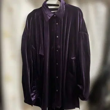 [ HARE ] 2WAY 이소자이 오프숄더 셔츠 여성용 퍼플