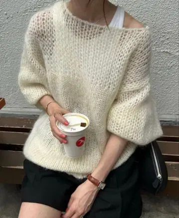 CLANE 클라네 화이트  니트