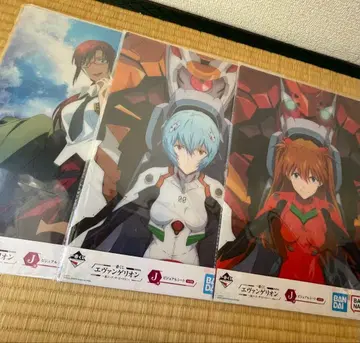 에반게리온 제일복권 비주얼 시트 3장