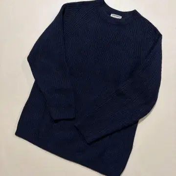 BEAUTY & YOUTH 캐시미어 100% 네이비 스웨터 S 새상품급