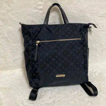 컨디션 최상 러셋 3WAY 나일론 백팩 숄더 백 네이비