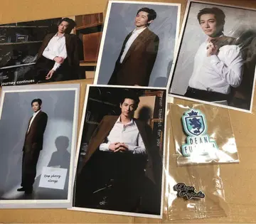 딘 후지오카 럭키 드로우 PHOTO CARD 6종 러버 스티커 핀즈