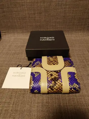 HIROKO HAYASHI 접이식 지갑 보라색 금