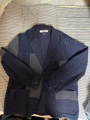 FDMTL 네이비 패치워크 테일러드 자켓 M사이즈