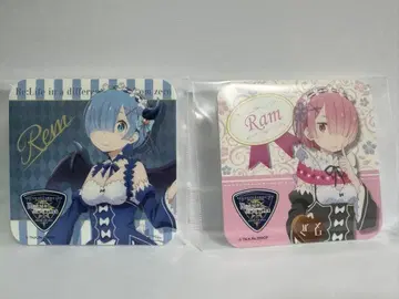 리제로 세가 콜라보 카페 렘 라무 코스터 세트