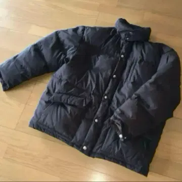 아르마니진스 다운 자켓 빈티지 다크 브라운