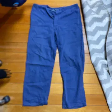 네이비 밴딩 워크 팬츠