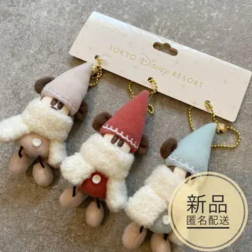 릴린린 봉제 인형 참 민트 빨간색 베이지 디즈니 크리스마스