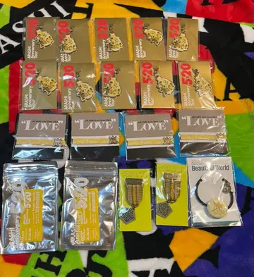 아라시 참 리본 블레스 키링 메탈 브로치 머리끈 니노미야 카즈나리