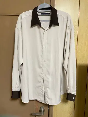 RAGEBLUE 긴팔 셔츠 L 아이보리/브라운