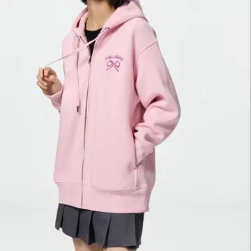 L 맨투맨 오버 사이즈 풀 집업 후드티 마이멜로디