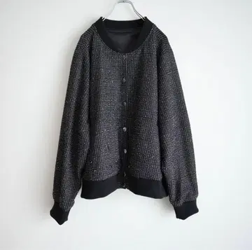 Archive Fancy tweed bomber blouson