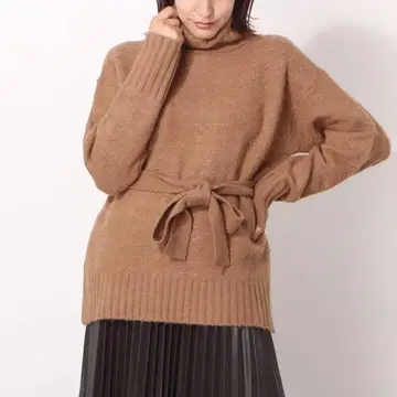 [ 로얄 파티 ] 허리 벨트 터틀 니트탑