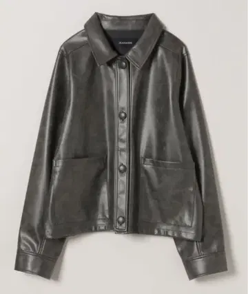 JEANASIS 빈티지 가죽 자켓 그레이