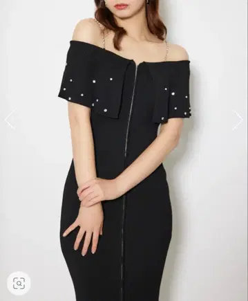 rienda 오프숄더 비쥬 컬러 니트 슬리브 원피스 썸머 니트