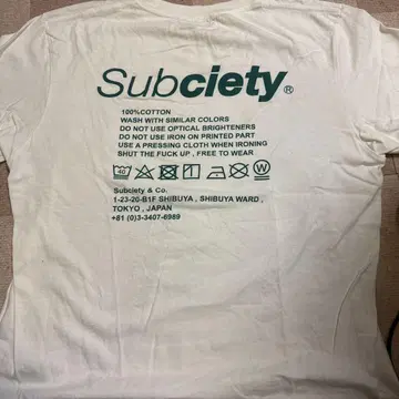 Subciety T셔츠 M