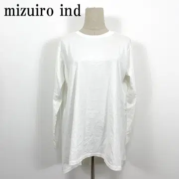 LA6589 미즈이로 인드 코튼 긴팔 티셔츠 화이트 L