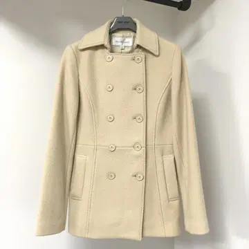 질스튜어트 P코트 라이트 베이지 아이보리 P코트