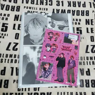 PUNKS TRIANGLE 중국 한정판 클리어 파일과 스티커 오키타 유호