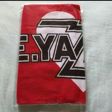 야자와 에이요시 페이스 타월 (로고 하트) 레드/블랙/화이트